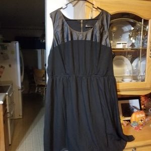 Lane Bryant faux leather night out dress